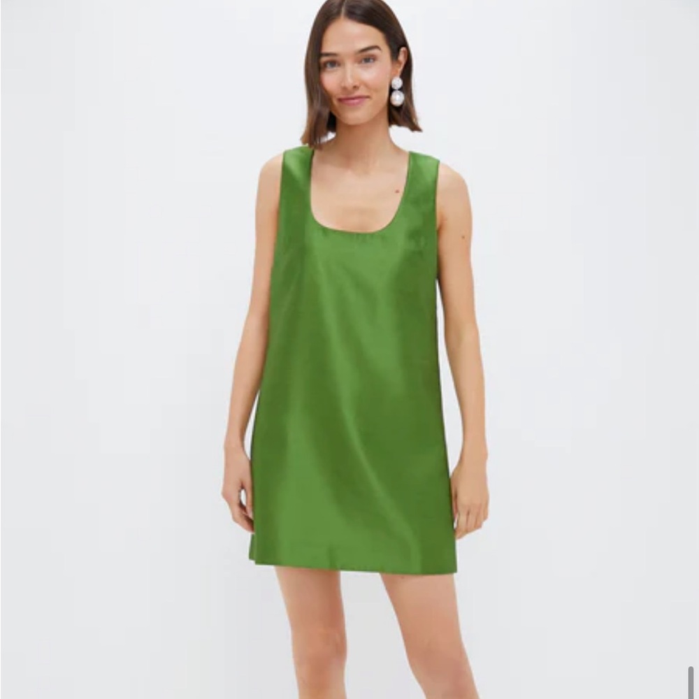 Tuckernuck Green Dupioni Mollie Dress